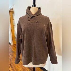 Ralph Lauren Men's Brown Shawl Collar Sweater